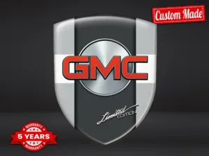 GMC Autocollant Bombé Qualité Pro Personnalisable Z